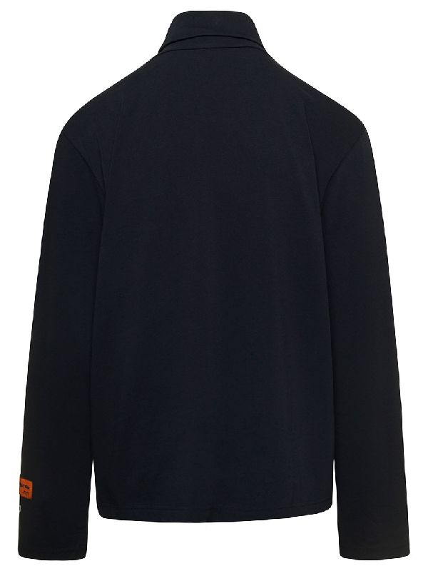 HPNY Embroidered Logo Patch Turtleneck Top