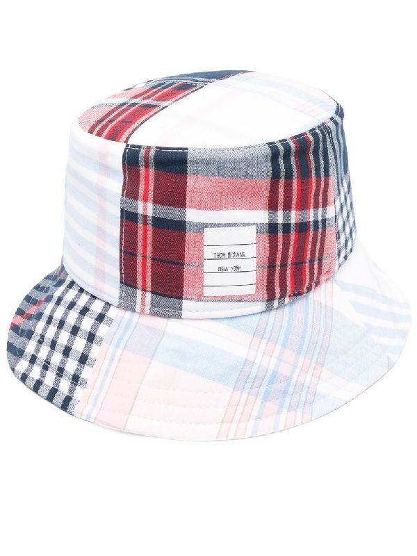 Logo Patch Check Bucket Hat