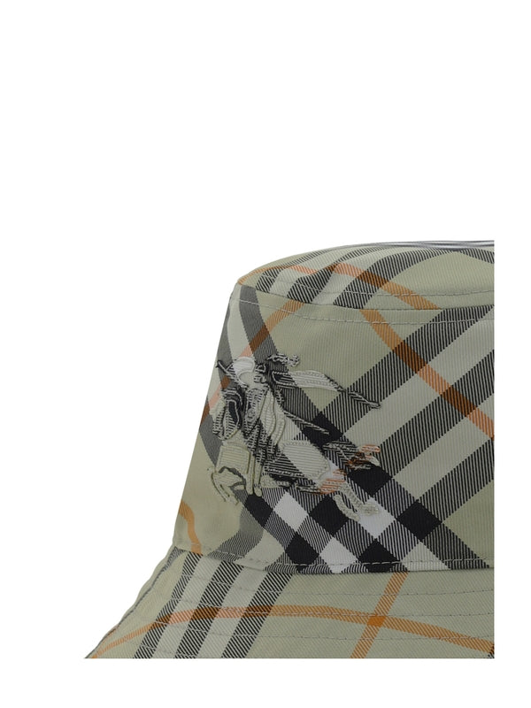 EKD Embroidery Check Pattern Bucket Hat