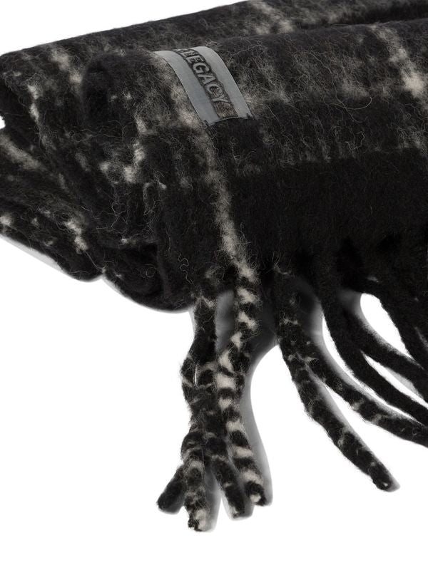 ESTATE Check Pattern Alpaca Scarf