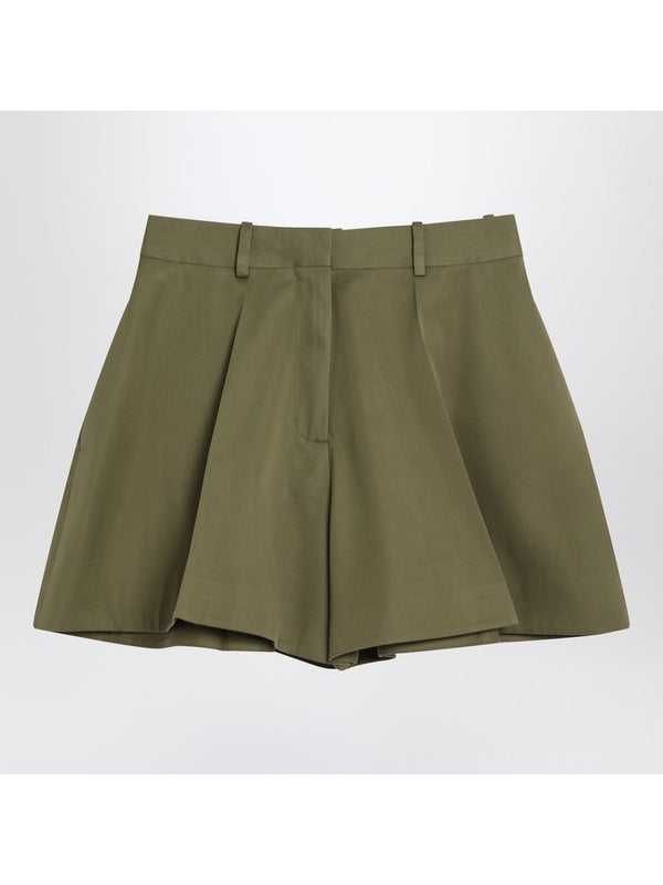 Mixed Cotton Flared Skirt