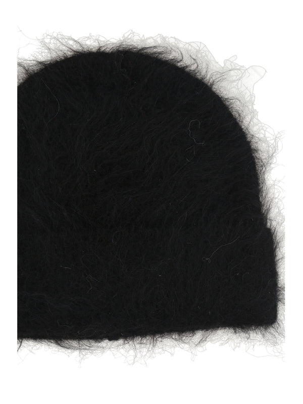 Seper Fuzzy Black Beanie