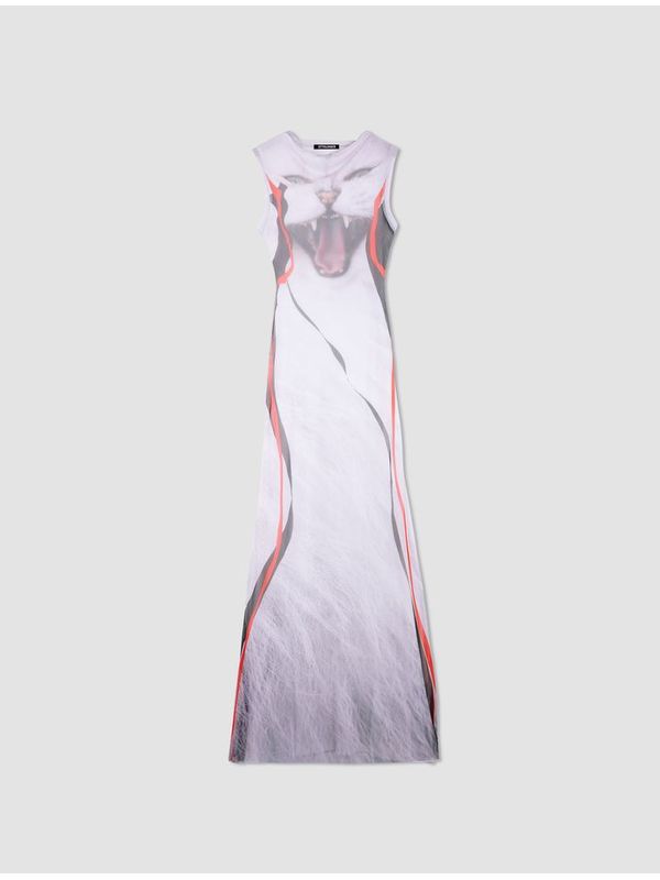 Graphic Printing Long Dress