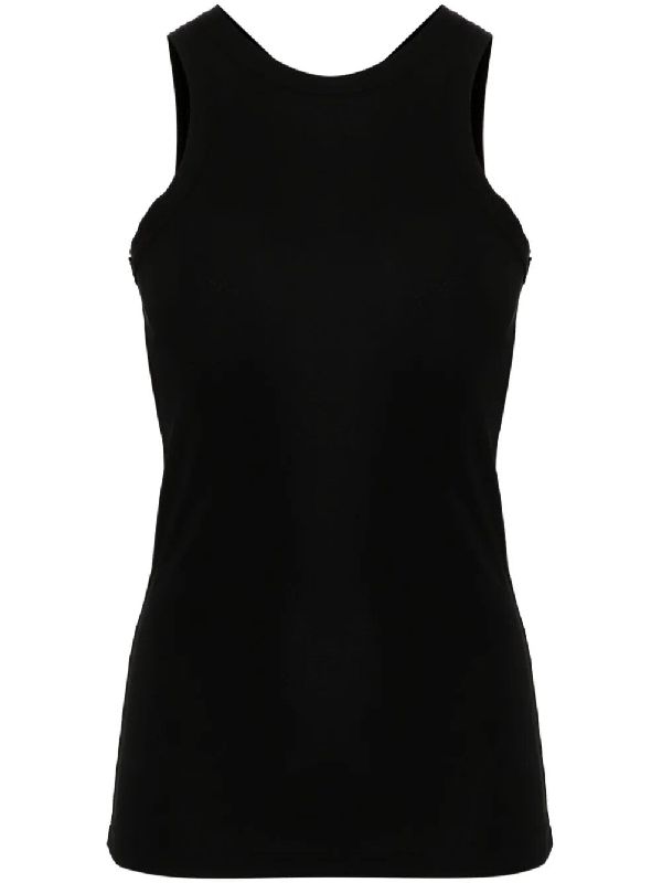 Back Zipper Detail Tank Top