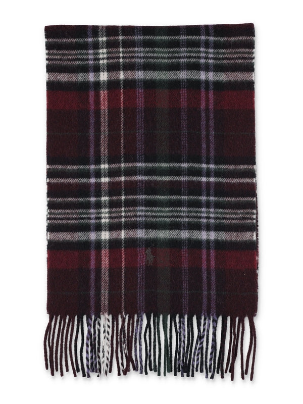 Polo Ralph Lauren Check Burgundy Muffler