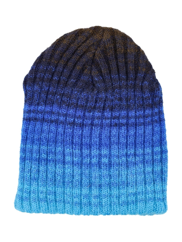 Gradient Rib Wool Beanie