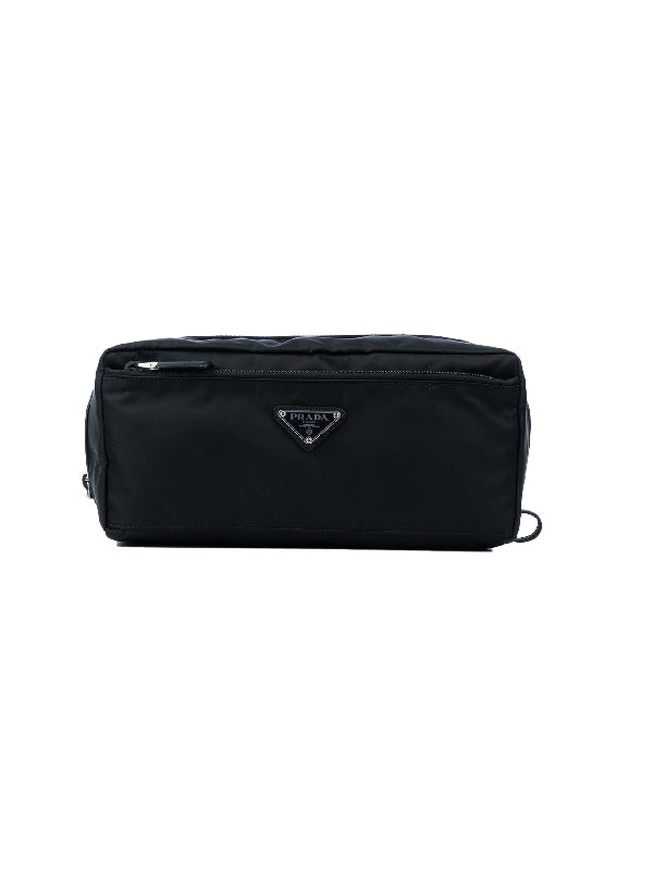 Triangle Logo Nylon Pouch