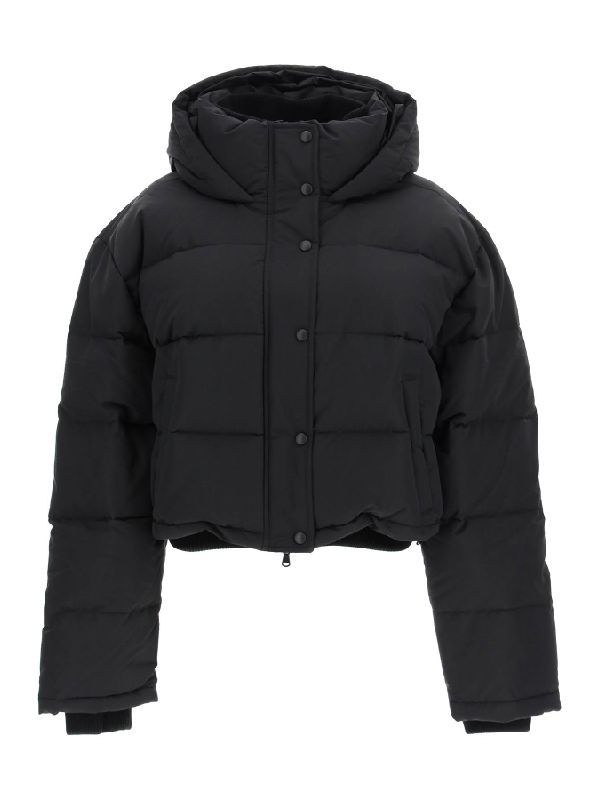 High Neck Crop Puffer Down Jacket