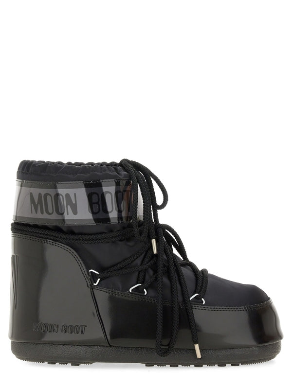 Moon Boot Black Lace-Up Boots