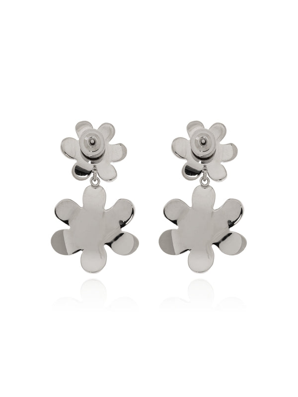 Flower Crystal Detail Earrings