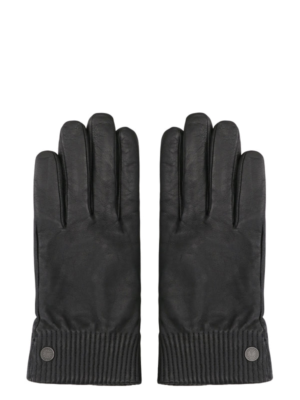 Canada Goose Black Leather Gloves