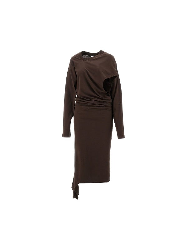 One Shoulder Cutout Long Dress