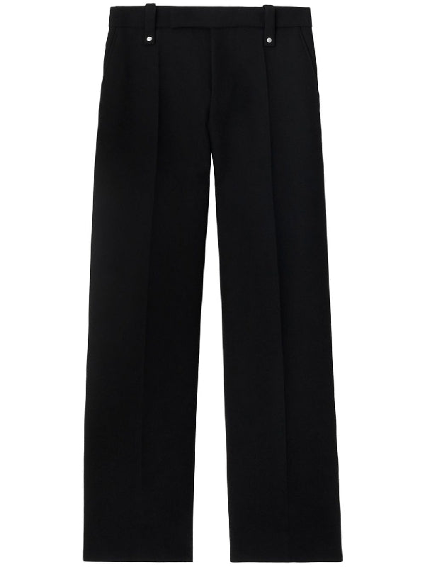 Black Wool Tailored Pants