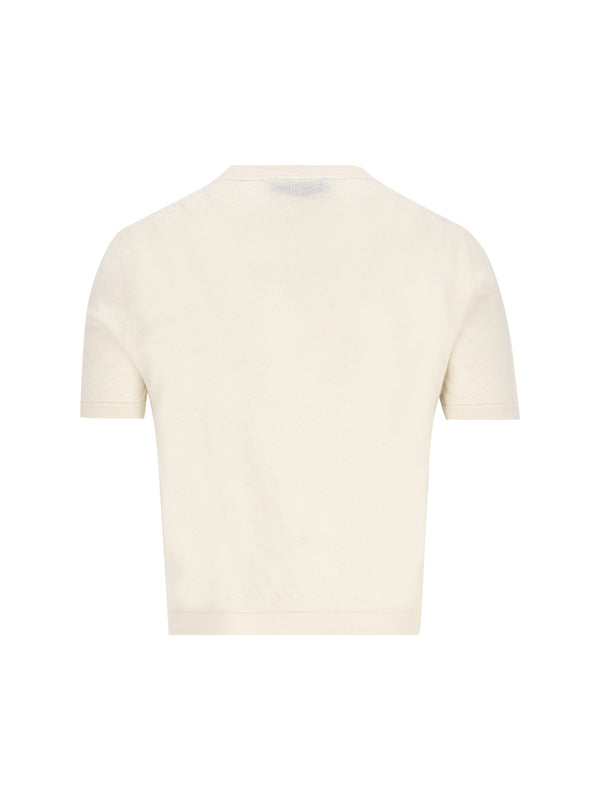 Jacquard Logo Cashmere Knit