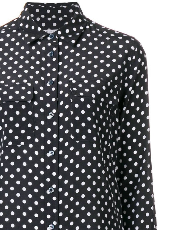 Polka Dot Silk Shirt