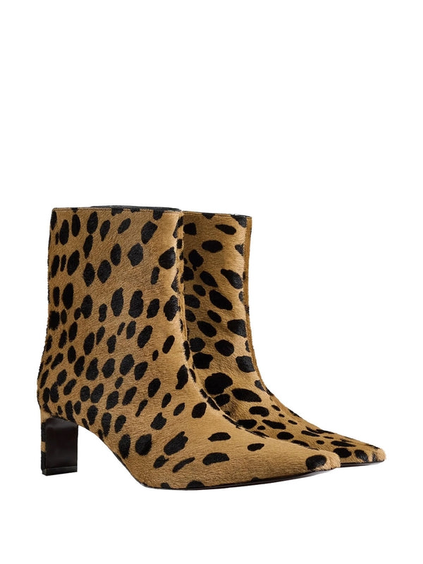Kate Leopard Brown Ankle Boots
