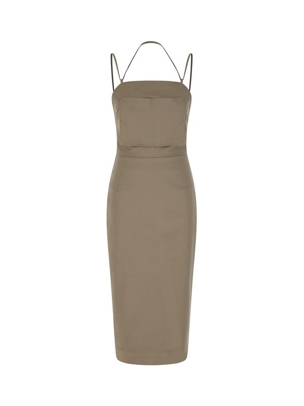 Adorno Cotton Twill Midi
  Dress