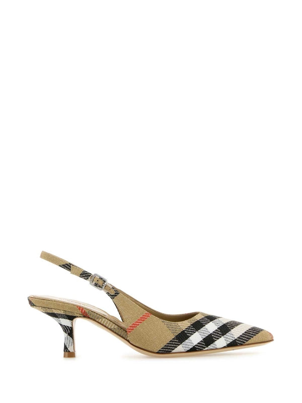 Birdie Vintage Check Slingback Heels