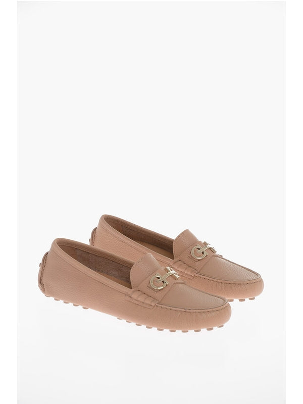 Ferragamo Beige Driving Shoes