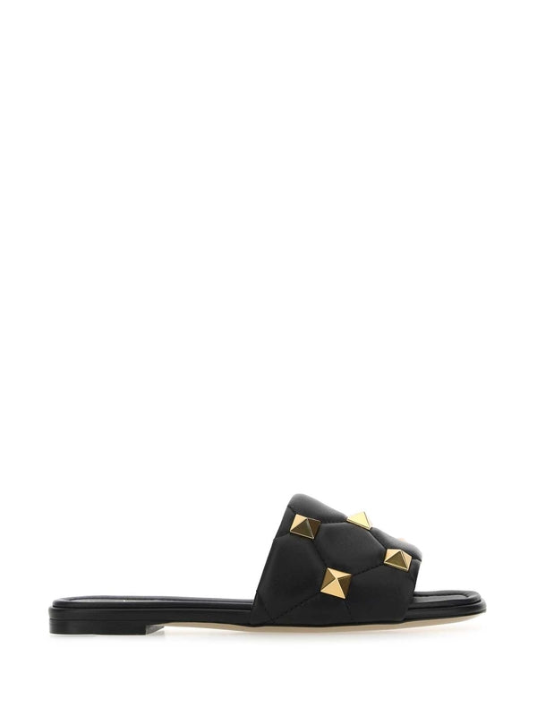 Valentino Black Slides