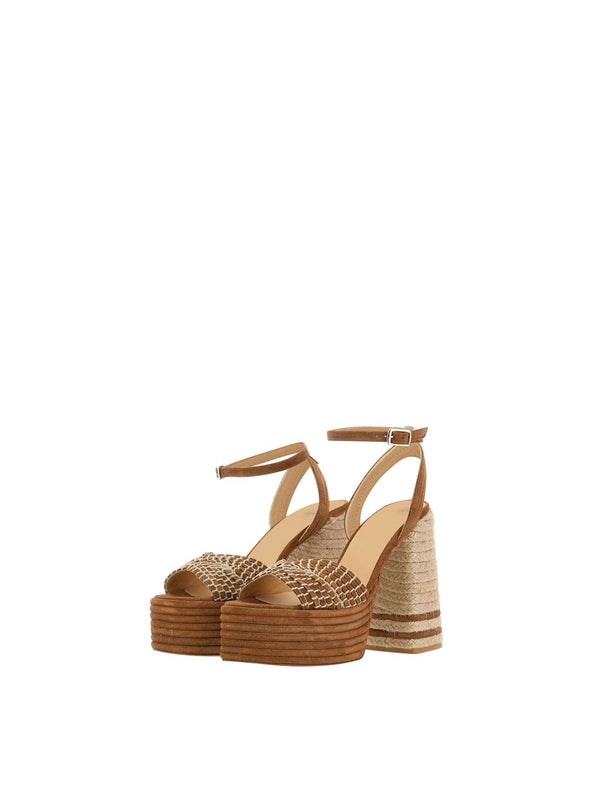 Castañer Brown Wedge Sandals