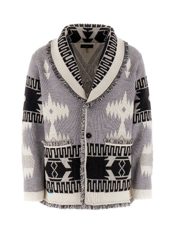 Icon Jacquard Cashmere Knit Cardigan