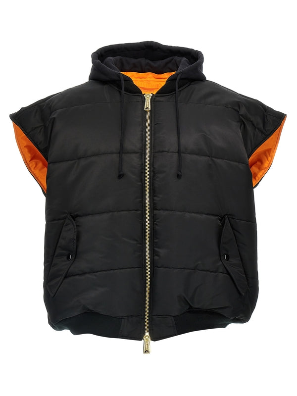 Reversible
  Hooded Nylon Vest