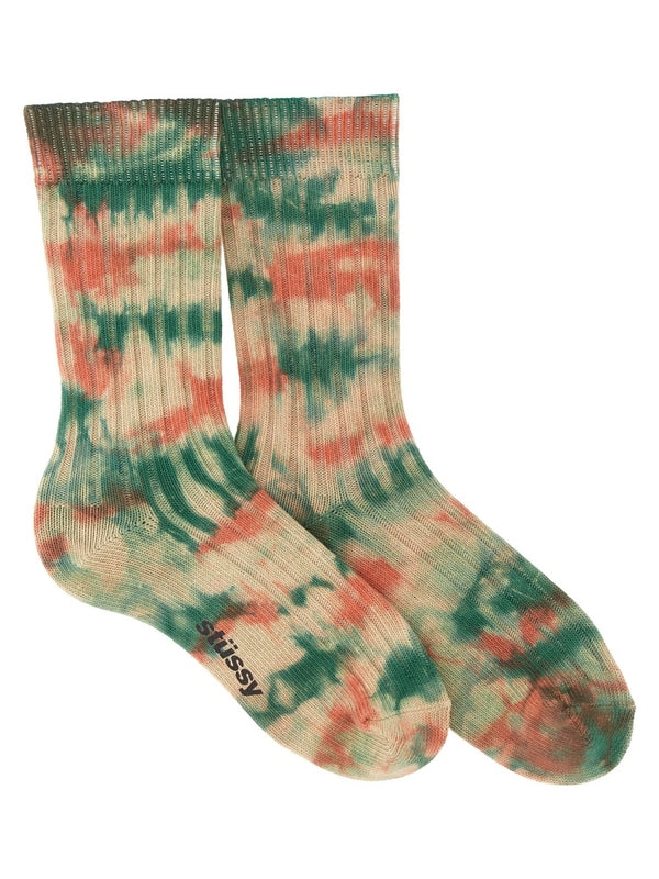 Logo Detail Tie-dye Socks