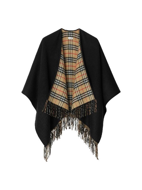 Wool Fringe Cape