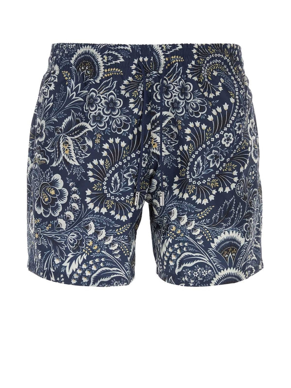 Paisley Pattern Swim Pants