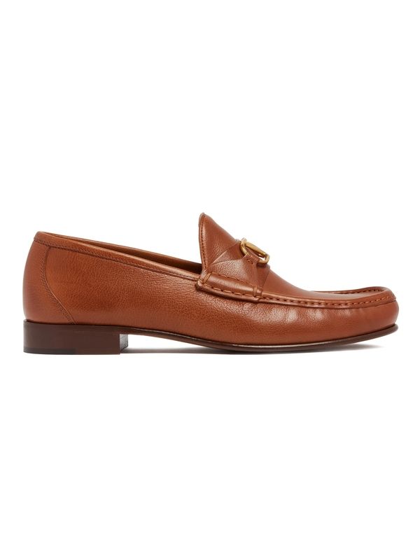 V Logo
  Signature Leather Loafers