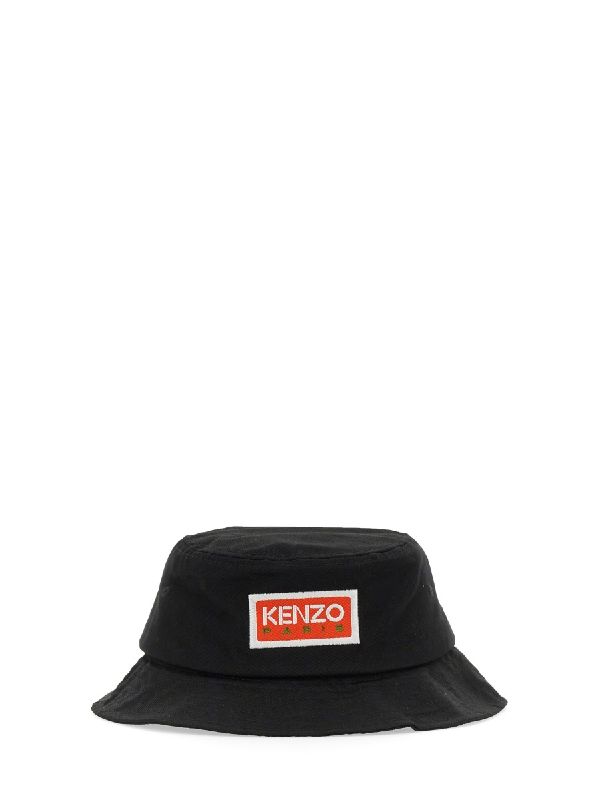 Logo Patch Cotton Bucket Hat