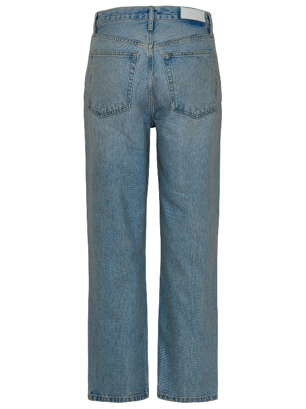 90s Low-Slung Distressed Denim