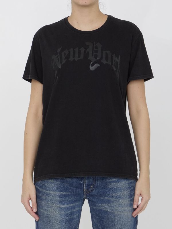 New York Printing Cotton T-shirt