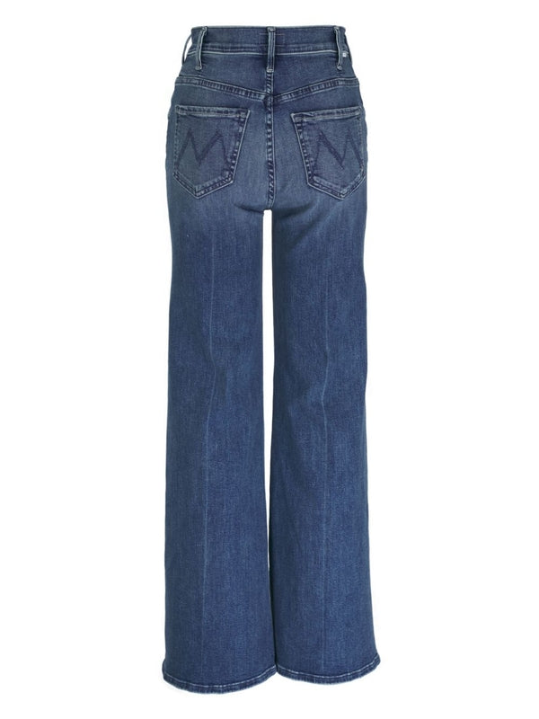 Cotton Blend Denim Pants