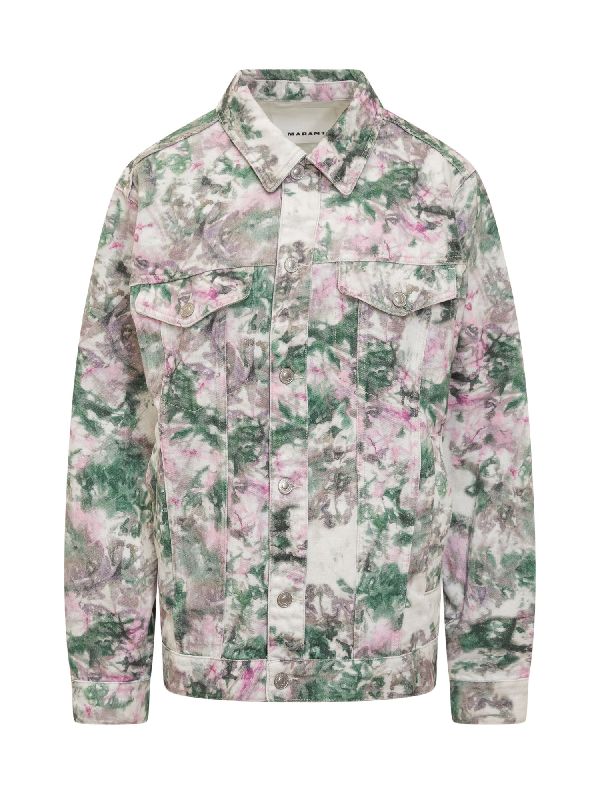 All-Over Printed Cotton Trucker Jacket