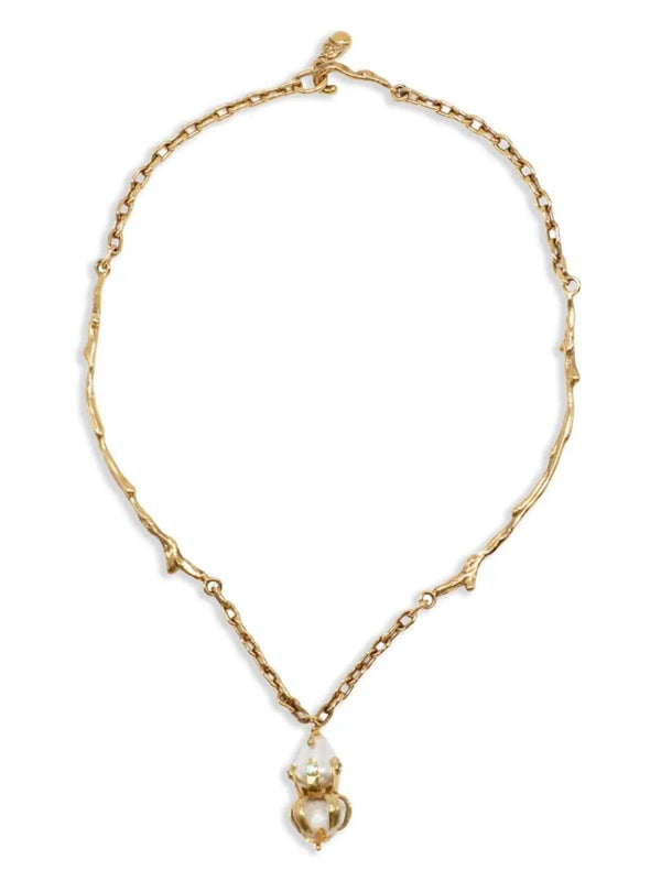 Pearl Detail Chain Necklace