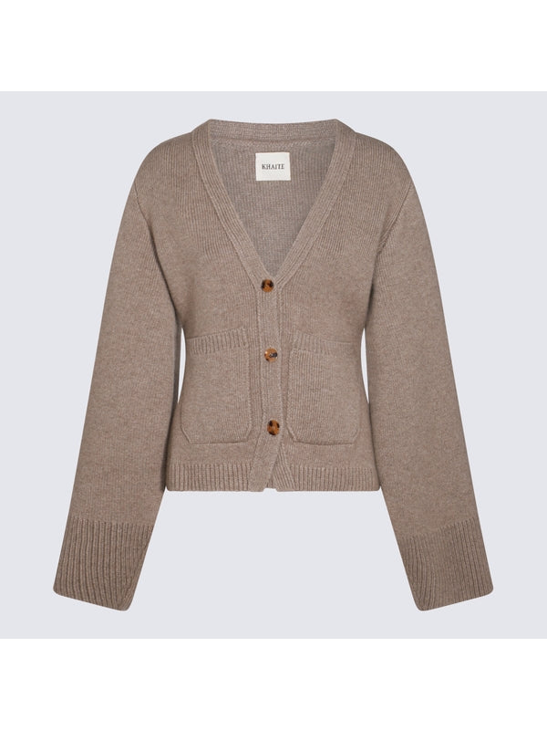 Khaite Beige Cardigans