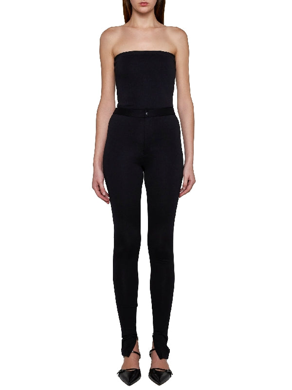 High-Waisted Button Leggings