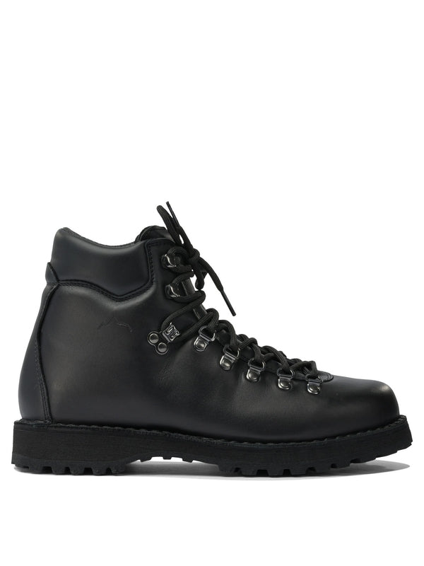 Dieme Black Lace-Up Boots