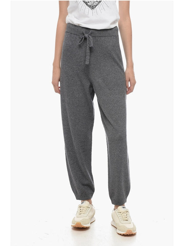 SEMICOUTURE - Drawstring Cashmere Blend Jogger Pants - Jente
