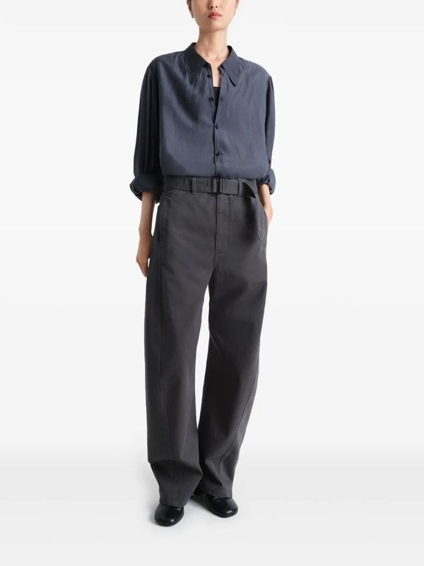 Twisted Belted Denim Pants