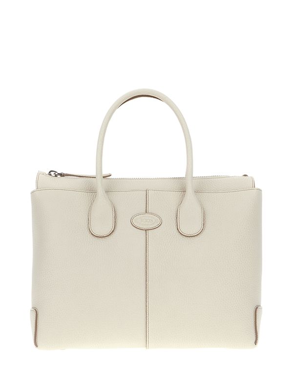 Di Logo Leather Tote Bag