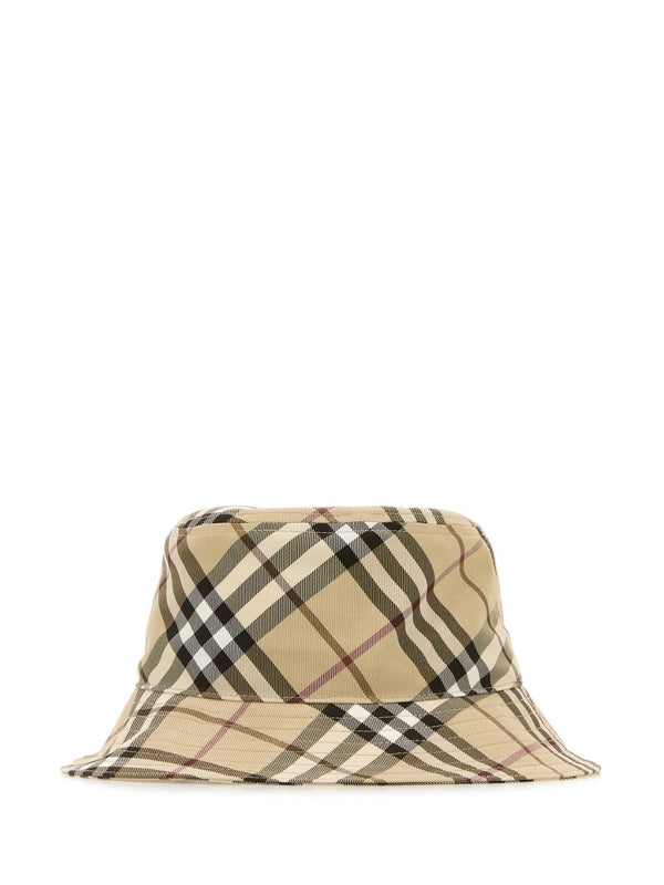 Vintage Check Pattern Bucket Hat