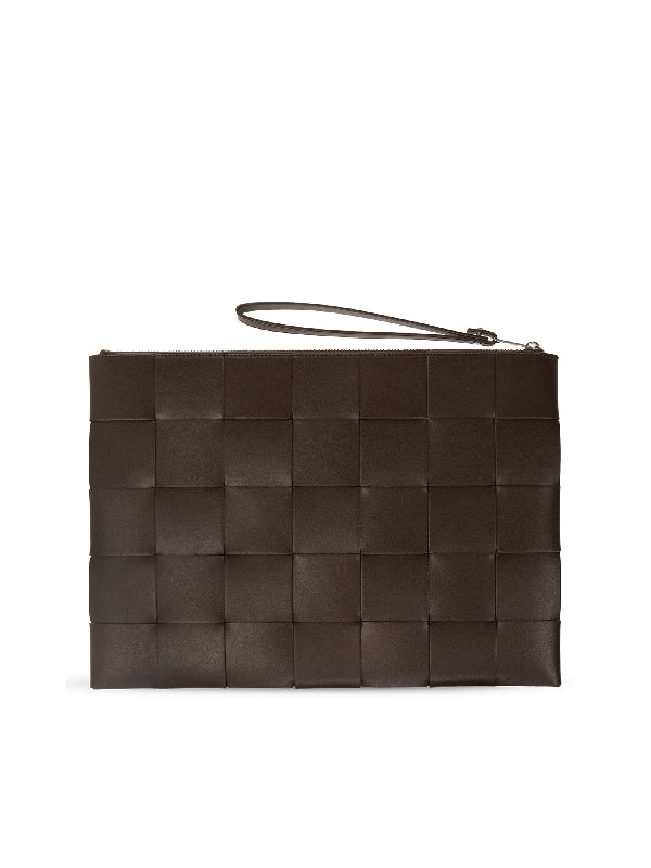 Leather Large
  Cassette Clutch Bag