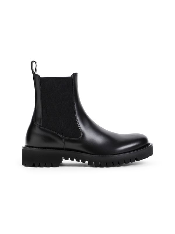 Black Leather Chelsea Boots