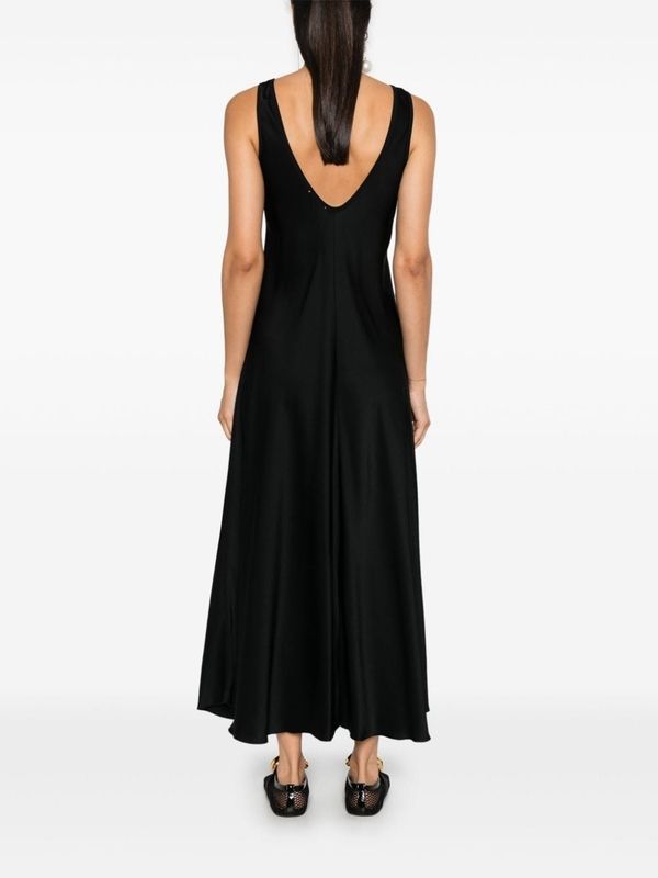 Black Sleeveless Long Dress