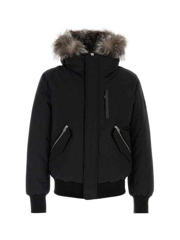 Dixon Hood Fur Bomber Jacket