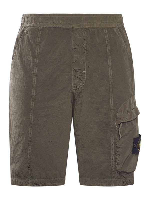Wappen Patch Cotton Cargo Shorts