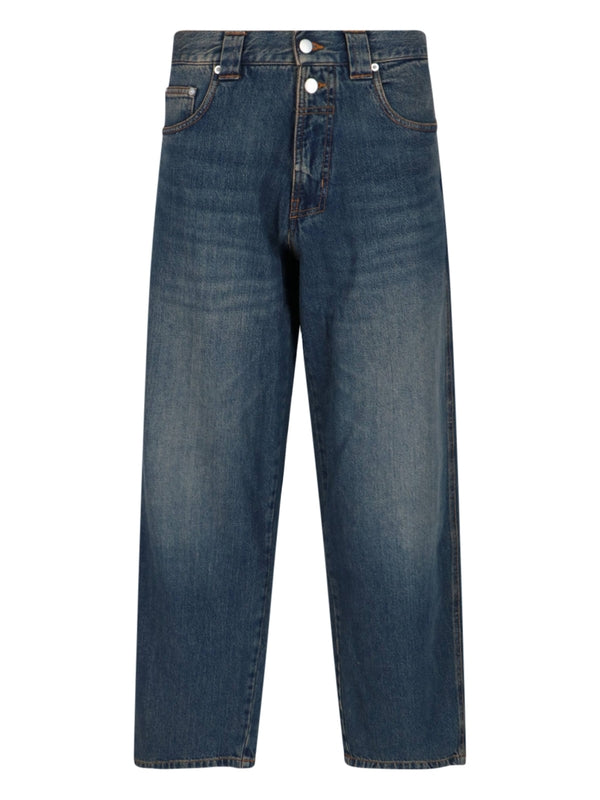 Baggy Cotton Denim Pants